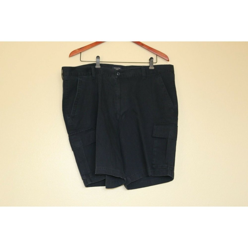Dockers Cargo Shorts Mens 42 Waist Flat Front Navy Blue Canvas NWT